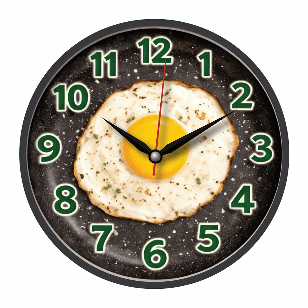 Fried Egg Kitchen Wall Clock