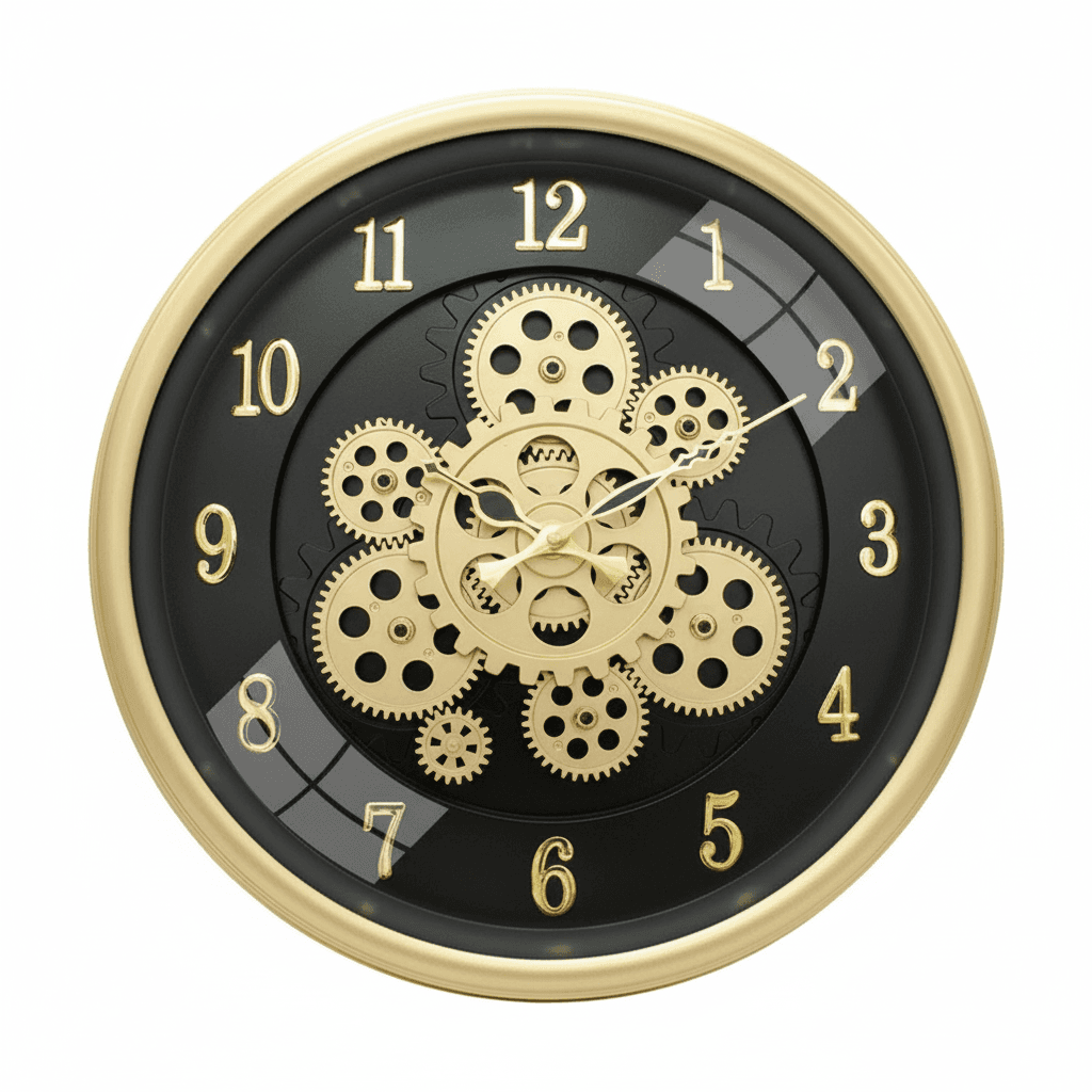 16 Inch Industrial Modern Decorative Gear Wall Clock