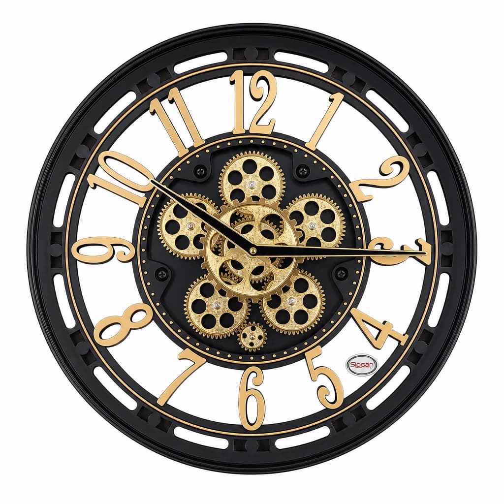 Industrial Gear Skeleton Wall Clock