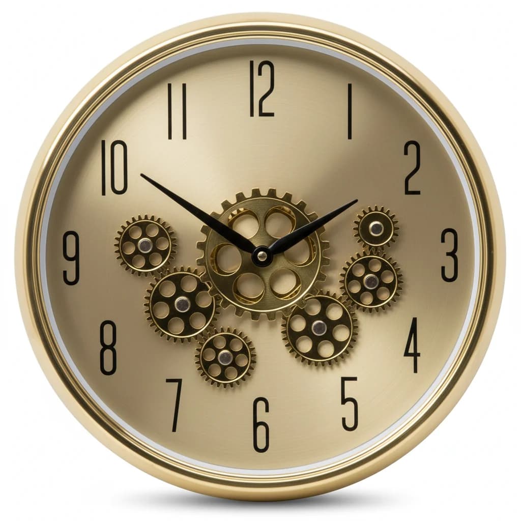 Clock Factory wall clock -gold