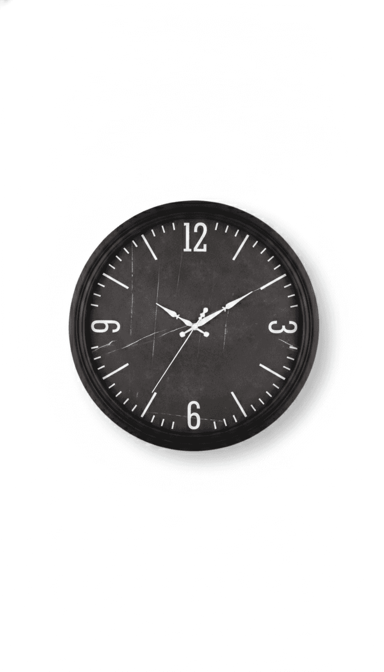Wall Clock black dial