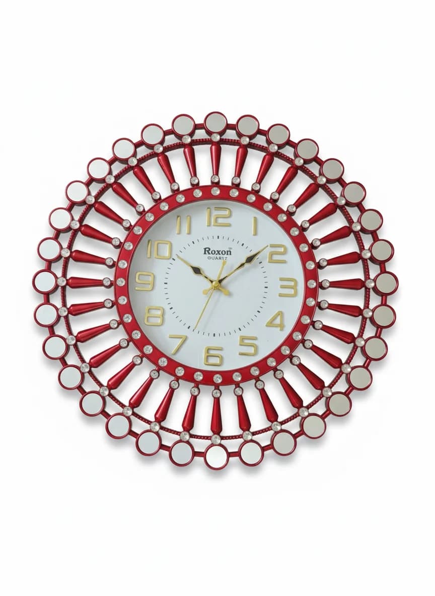 Gold Mirror Wall Clock