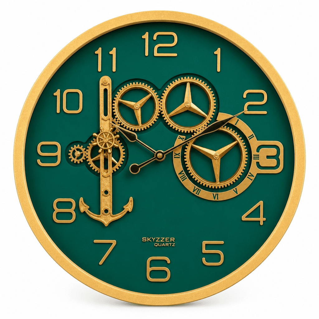 Steampunk Nautical Wall Clock