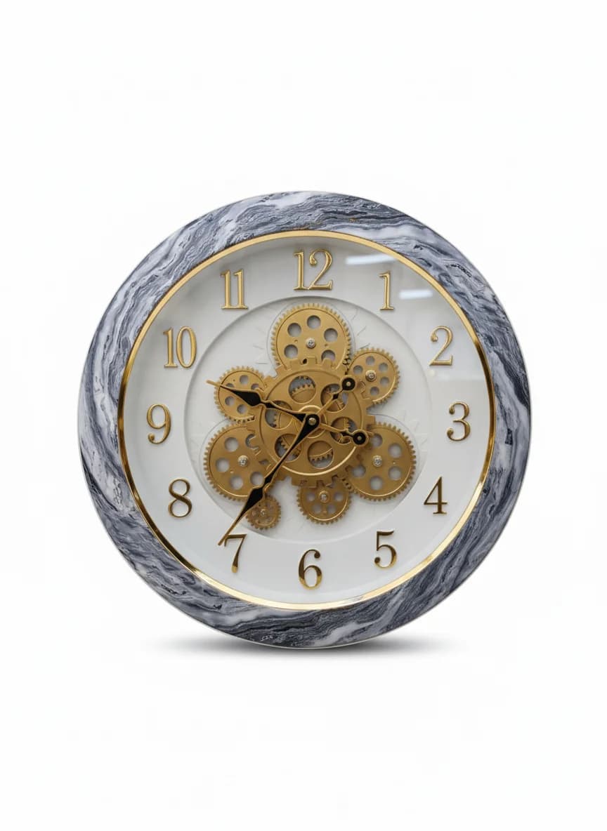 Marble Gear Wall Clock