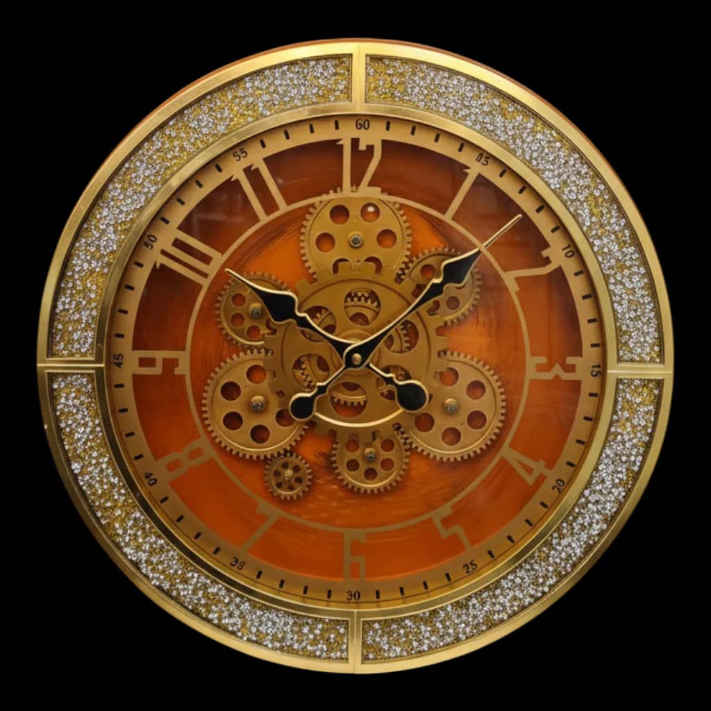 Gear Wall Clock on wall color