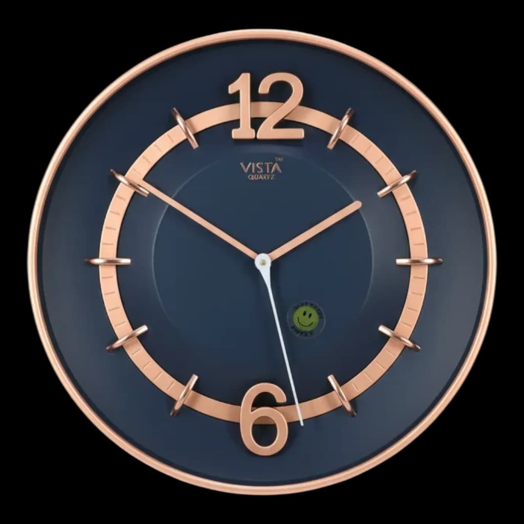 1 Bronze Wall Clock on wall color