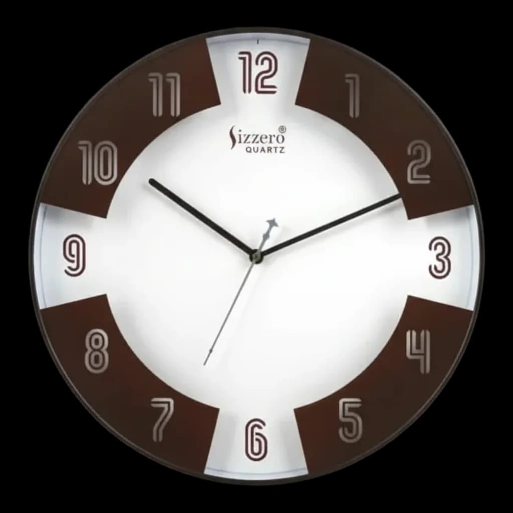 Modern Wall Clock Brown