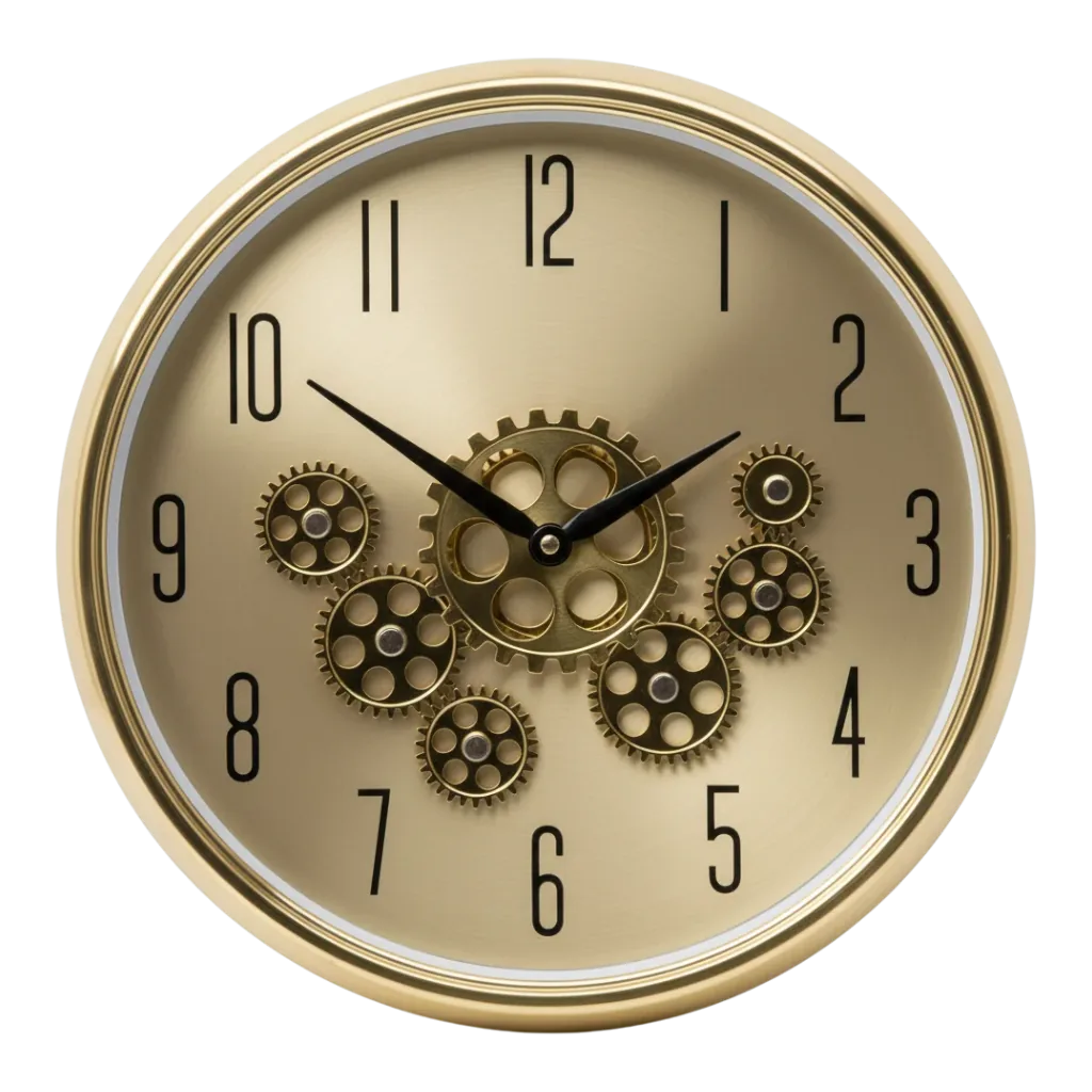 Clock Factory wall clock -gold