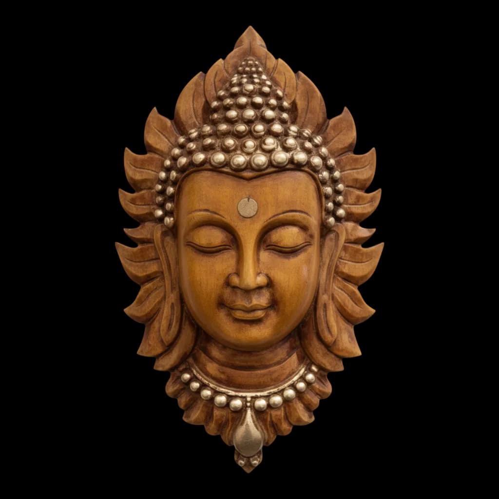 Buddha Face on wall color