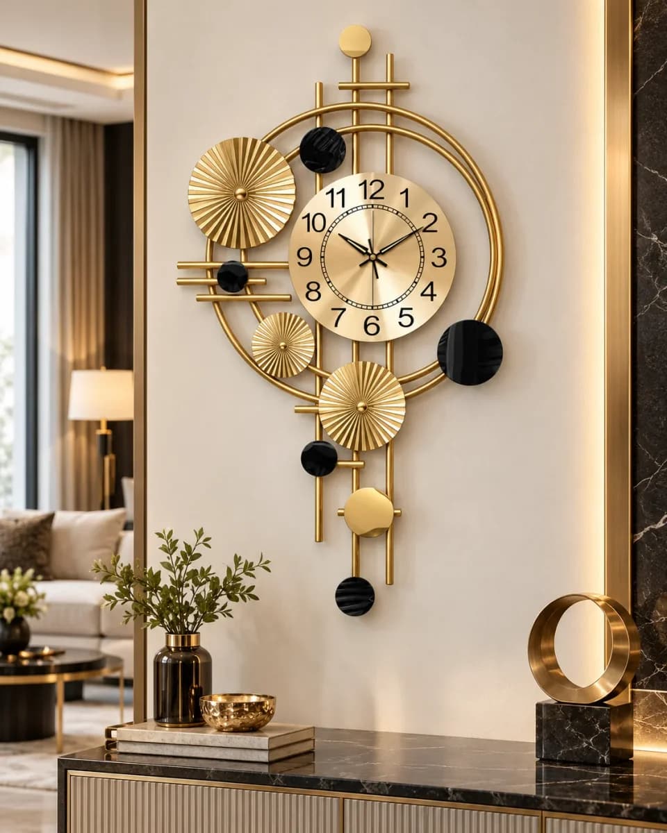 Wall Clock on wall color